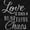Black, variant on Love Beautiful Chaos Romance Quote Women's Plus Size Graphic Tee Brisco Brands 2X