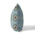 thumbnail image 2 of Twilight Blossom Indoor Outdoor Fabric Pillow in Blue 18x18 with zip, 2 of 6