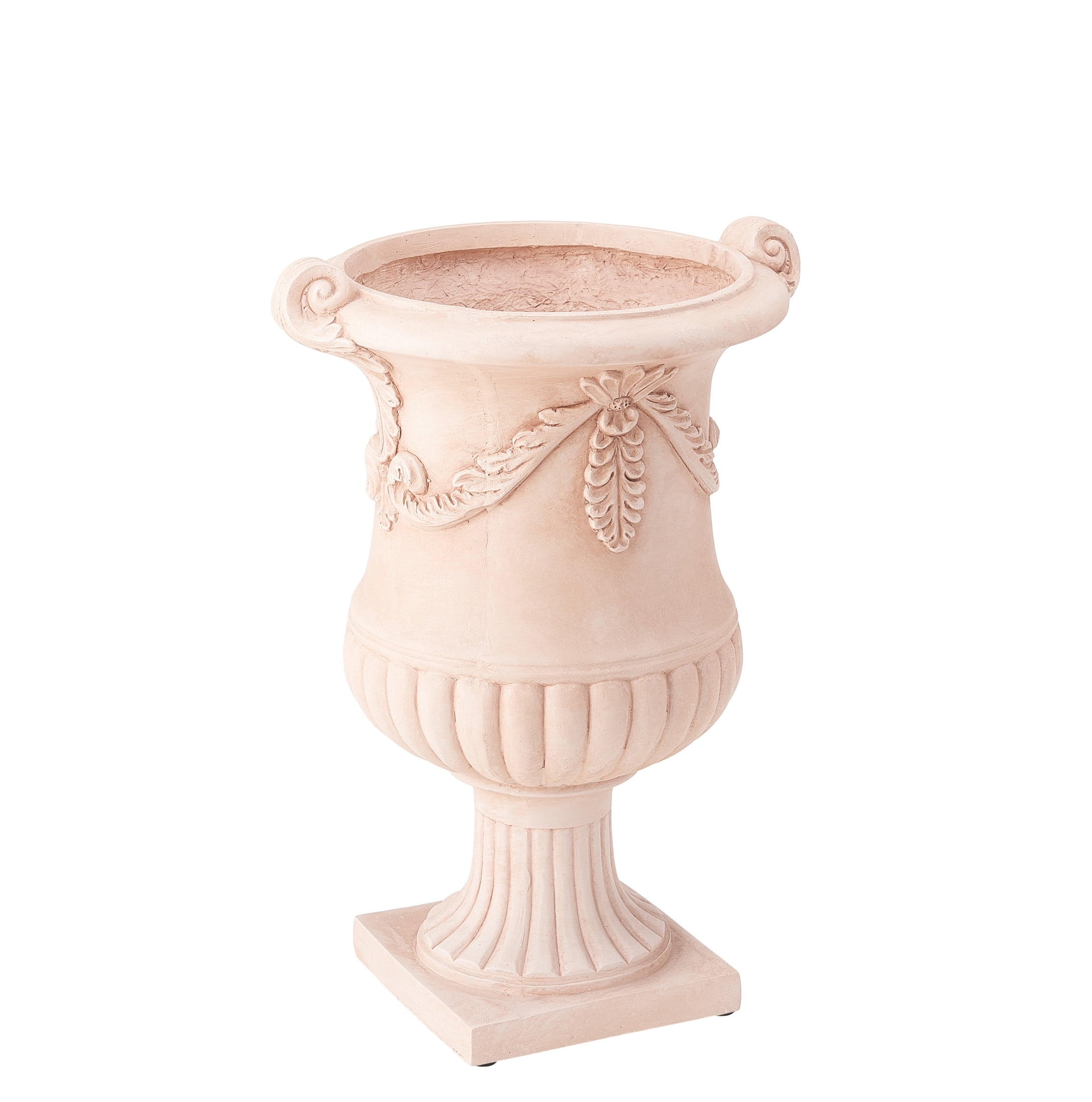 Christopher Knight Home MGO Flower Urn Planter with Scroll Handles, Terracotta