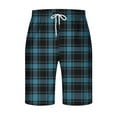 thumbnail image 3 of Lolmot Gym Shorts for Men, Mens Cargo Shorts Men's Flannel Pajama Shorts Buffalo Plaid Trendy Casual Elastic Waist Lattice Sport Short Pants, 3 of 4