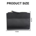 thumbnail image 2 of Small Wallet for Women, Slim Leather Bifold Front Pocket Womens Wallet with Zipper Coin Purse-black, 2 of 5