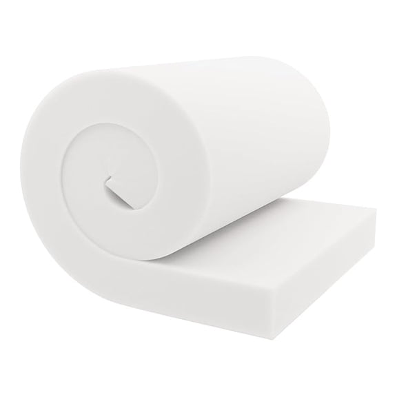 Upholstery Cushion Foam - 4x24x52 Inch, 44ILD Firm - USA Made Polyurethane Foam for Furniture, Boat & Car Seats
