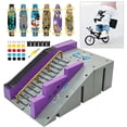 thumbnail image 3 of Tech Finger scooter Two Wheel Mini Skateboards Ramp Parts Sets Finger BMX Fingertip Bikes Fingerboard Skate Deck Novelty Toys, 3 of 5