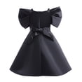 thumbnail image 2 of Flower Girl Bowknot Dress Off Shoulder Wedding Birthday Ball Gown 3-9Y, 2 of 6
