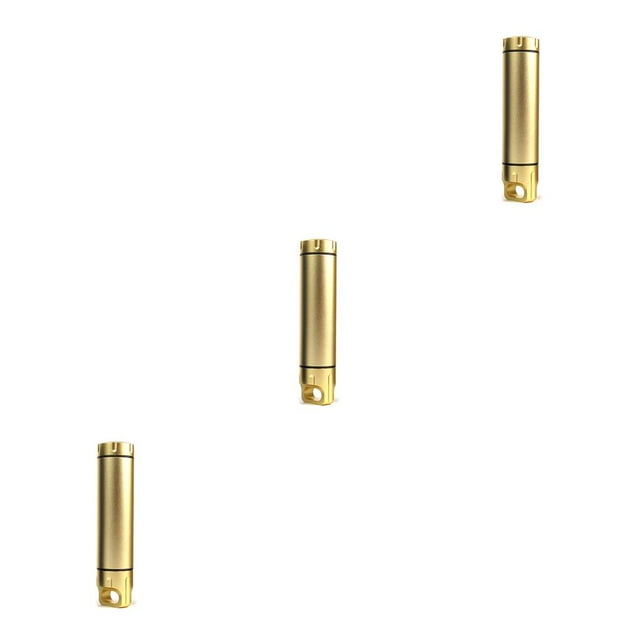 relayinert Bouteille Sèche Étanche pour l'Extérieur Étui de Porte-Clés Portable Camping Randonnée Contenant Support Urgence Organisateur de Rangement pour Cure-Dents Or 3Ensemble