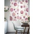 thumbnail image 4 of Pin Polka Dots Sheer Curtains 63 Inch Length 2 Panels Set - Light Filtering Window Treatments, Modern Abstract Art Rod Pocket Semi Curtains for Living Room/Bedroom/Kitchen Décor, 104"W x 63"L, 4 of 7