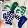 thumbnail image 3 of Calcetines azules de marea Klein, calcetines Big C, calcetines de cuadros para estudiantes, tendencia ins, medias medias, calcetines deportivos largos de otoño e invierno, 3 of 6