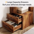 thumbnail image 5 of Fnova 70" Conner Bookcase with 4-Tier Open Display Storage Shelves 2 Drawers, Large Book Shelf Bookcase Bookshelf for Living Room, Home Office, Bed Room, 5 of 21