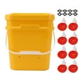 thumbnail image 2 of Chicken Waterer Cup Set, 12L Automatic Chicken Waterer Cup Gravity Feeding System For Chickens Ducks Quail Pigeons, 2 of 8