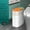 Orange, variant on Smart Trash Can With Lid For Bedroom And Living Room Kitchen Storage Box Trash Can Induction Small Car Box Automatic Smart Dustbin Smart Trash Bin