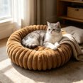 thumbnail image 4 of Calming Donut Dog Bed Small Round Cuddler Washable Anti-Anxiety Sleeping Cushion for Dogs & Cats 40cm, 4 of 7