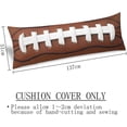 thumbnail image 3 of American Football Body Pillow Cover Rugby Leather Lace Fun Traditional Sport Ball Long Pillow Case with Zipper Decorative Soft Bedding Pillowcase Rectangle Cushion Pillow Case for Bedroom,Sofa,20"x54", 3 of 6