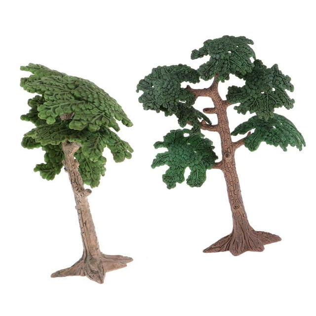 Árbol de árboles modelo de árbol de pino de 3 piezas para tren modelo de ferrocarril perfke Mini árbol de paisaje