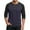 Navy, variant on Men's 3/4 Sleeve Baseball T-Shirts,Henley Tops Sport Athletic Jersey Tee Buttons Shirts
