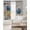 Blue, variant on Spring Tulips Flower Black Out Curtains 72 Inch Long, Light Blocking Drapes with Black Liner, Vintage Floral Barn Doors Rustic Beige Thermal Blackout Curtains for Bedroom Living Room 52"x72" 2 Panels