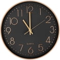thumbnail image 1 of Reloj de pared moderno de cuarzo silencioso de 30 cm, números grandes redondos de pared., 1 of 5