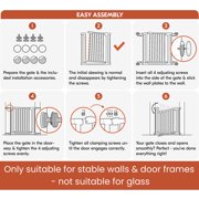 Open Box hauck Open N Stop Pressure Fit Safety Gate for Openings 29-31, White