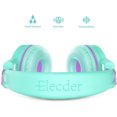 thumbnail image 3 of Elecder i37 Auriculares para niños Niños Niñas Niños Adolescentes Plegable ajustable en auriculares de 3.5 mm Jack Celulares compatibles Computadora MP3 / 4 Kindle School Tablet Verde / Púrpura, 3 of 3