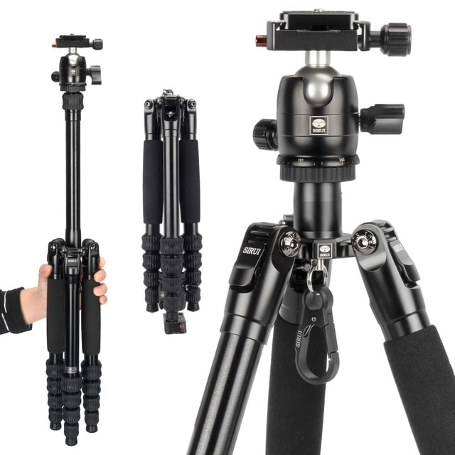 Trípode para cámara Sirui Traveler 5AX, 132 cm, aluminio, 6 kg de carga
