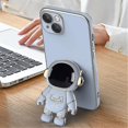 thumbnail image 2 of Funda con soporte oculto de astronauta, compatible con iPhone 12 Pro Max/12 Pro/12, cubierta protectora de TPU galvanizada, 2 of 5