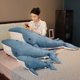 thumbnail image 5 of Peluche de ballena de simulación grande de 100 cm, peluche suave de tiburón martillo, almohada para dormir, cojín para sofá, juguetes de animales marinos, regalo de cumpleaños, 5 of 5