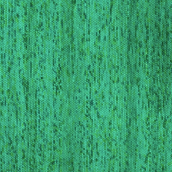 Ahgly Company Machine Washable Indoor Square Abstract Turquoise Blue Contemporary Area Rugs, 4' Square