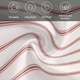 thumbnail image 5 of Red Striped Cloth Napkins, Rustic Red Stripe Modern Art Beige Washable and Reusable Dinner Napkins Set of 8, Table Napkin for Kitchen Party Birthday Wedding Hotel Housewarming 20"x20", 5 of 8