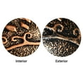 thumbnail image 4 of Aquaterior Tempered Glass Round Vessel Sink Antique Totem Pattern Above Counter Bathroom Lavatory Vanity Bowl Basin, 4 of 9