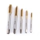 thumbnail image 4 of Samfox Thread Tap, 5pcs/set Kit de grifo roscado HSS con rosca de titanio M3-M8, 4 of 14