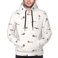 thumbnail image 4 of Hoodies for Men - Dachshund Dog Puppy Bone Long Sleeve Comfrt Men'S Fashion Hoodies & Sweatshirts, Sweatshirts for Men Hoodies Pullover Clothing Clothes with Pouch, 4 of 7