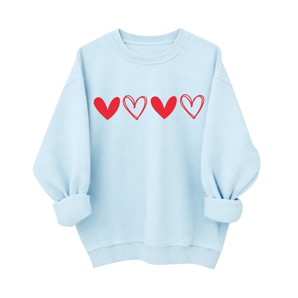 Mujeres Manga Larga Tops Casual Cuello Redondo Moda Impresión Suéter Sudadera Invierno Suave