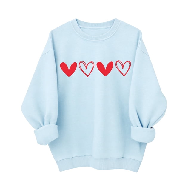Mujeres Manga Larga Tops Casual Cuello Redondo Moda Impresión Suéter Sudadera Invierno Suave