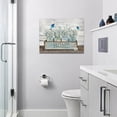 thumbnail image 5 of Farmhouse Flower Butterfly Bathroom Wall Art Country Floral Flower Bathroom Decor Rustic Flower Canvas Painting Framed Artwork for Bathroom Living Room Kitchen Bedroom 16"x12", 5 of 6