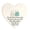 White B, variant on WWV Meaningful Gift Sea Glass Heart Ornament Friendship Gift Acrylic Hanging Keepsake with Quote for Best Friend Sister Birthday Christmas Home Decor