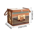 thumbnail image 3 of pstuiky Book Storage Box Transparent Dustproof Foldable 37X23X31.5Cm Desktop Organizer Classroom Home Use, 3 of 6
