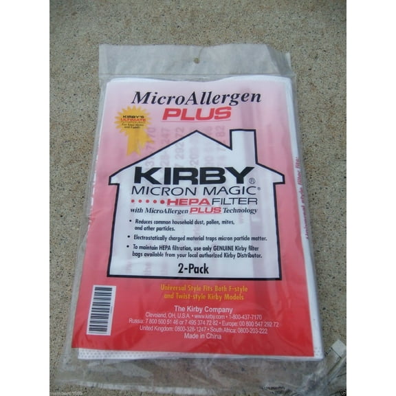 Genuine Kirby bag Avalir Micro Magic Allergen PLUS HEPA 13 205814A 205814