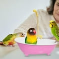 thumbnail image 2 of QHUDLV Pet Parrot Bathtub with Electric Faucet Fun Bird Bath Tub Toy for Birds & Kids Summer Pet Grooming Accessory in Pink & Blue, 2 of 5