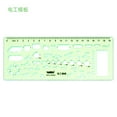 thumbnail image 4 of Jinsihou Durable Green Round Oval Geometry Template Ruler for Architectural Drawing and Furniture Design Resin Measuring Ruler, 4 of 4