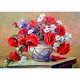 thumbnail image 1 of Cuadros Decorativos (DB5114) cuadro cuadrado de diamantes de imitación flores DIY 5D pintura de diamantes póster 30x40cm Likrtyny embutido en tela, 1 of 1