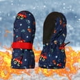 thumbnail image 3 of Ugoldhm Toddler Waterproof Snow Mittens, Durable Cold Weather Protection Mittens for 2-4 Years, 3 of 7