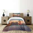 thumbnail image 4 of Ambesonne Colorful Quilted Bedspread Set 2 Pcs, Big Ben and Parliament, Twin Size, Multicolor, 4 of 5