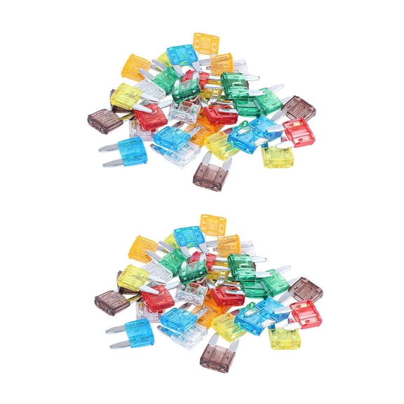 70 Piece MIXED Mini Blade Fuse AUTO Car Motorbike 5 7.5 10 15 20 25 30 AMP