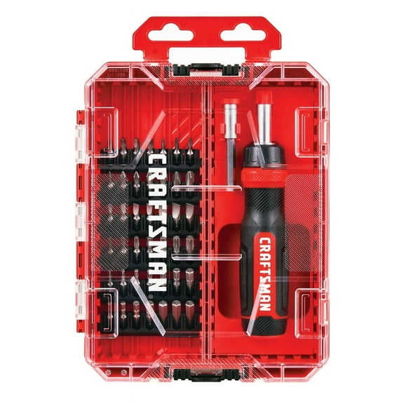 Craftsman Ratcheting Multi-Bit Screwdriver With Case, 44 Piece