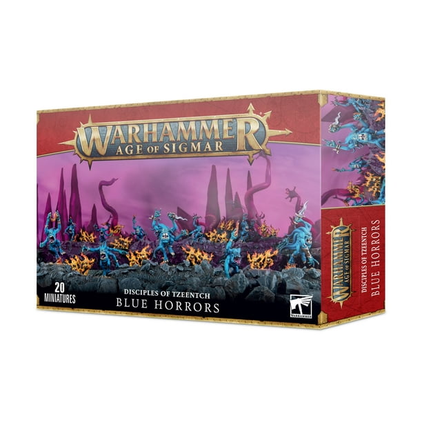 Games Workshop - Warhammer Age of Sigmar/40K - Disciples of Tzeentch/Chaos Daemons - Blue Horrors and Brimstone Horrors