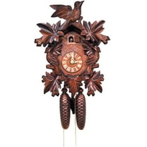 Alexander Taron 638-8 - Engstler Cuckoo Clock, Carved with 8-Day weight driven movement - Full Size - 15.5"H x 11.75"W x 6.25'