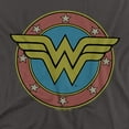 thumbnail image 2 of DC WW Wonder Woman Vintage Emblem Women's T Shirt (2X-Large) Charcoal, 2 of 6