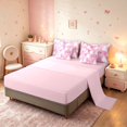 thumbnail image 3 of Manfei Traditional Festive 7pcs Queen Bedding,Christmas Tree Castle Bedding Comforter Set Queen,Pink,Pink Reversible, 3 of 6