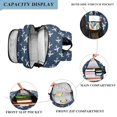 thumbnail image 3 of FORMRS Unisex School Backpack 17" Student Travel Bag with Laptop Compartment, White Airplane Pattern, 3 of 7