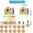 thumbnail image 4 of 32 Pcs For Teletubbies Cartoon-Themed Birthday Decorations and Party Favors Set – Includes Banner, Cake Topper, 12 Cupcake Toppers, and 18 Balloons for Celebration Events, 4 of 5