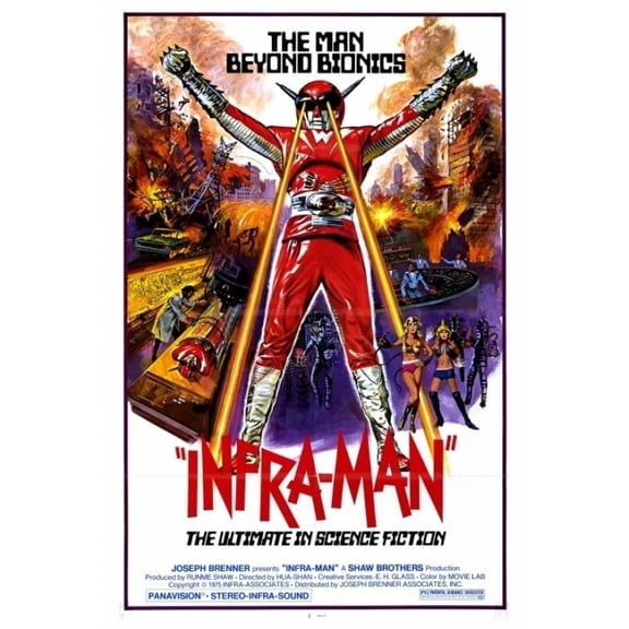 Pop Culture Graphics MOVCH7613 Infra-Man Movie Poster Print, 27 x 40